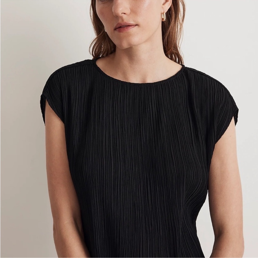 Madewell Plisse Mini Tee Dress - Picture 12 of 13